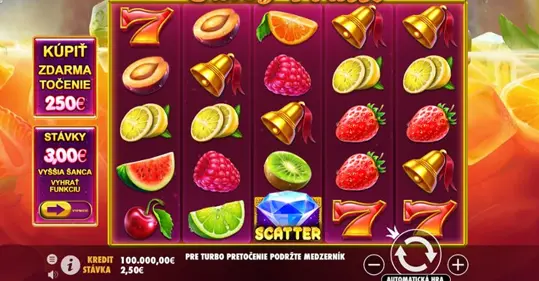 Juicy Fruits spilleautomat - detaljer